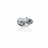 Bague triple anneaux  et oxyde zirconium en argent 925/000 de chez Carador