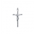 Pendentif croix et christ relief en argent 925/000