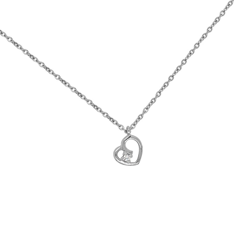 Collier Or 375/000 et Oxyde de Zirconium