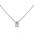 Collier Solitaire Carador Or blanc 375/000 et diamant 0,18 cts