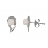 Carador - Boucles d'oreilles Perle et Or blanc 375/000 forme larme MBO27981-02