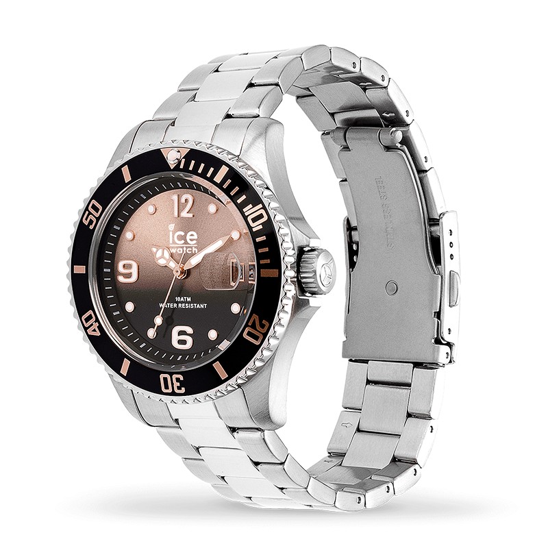 Montre Ice-Watch ICE Steel Black sunset silver Medium 016768