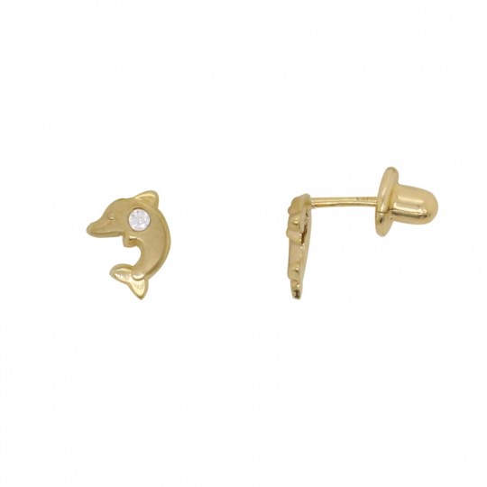 Boucles D'oreilles Médicales Studex - Motif Dauphin, 5mm, Acier Chirurgical Antiallergique, Neuf Avec étiquettes