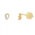 Boucles d'oreilles Carador or jaune 375/000 et oxyde de zirconium