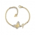 Bracelet Guess Love Butterfly métal doré UBB78050-S