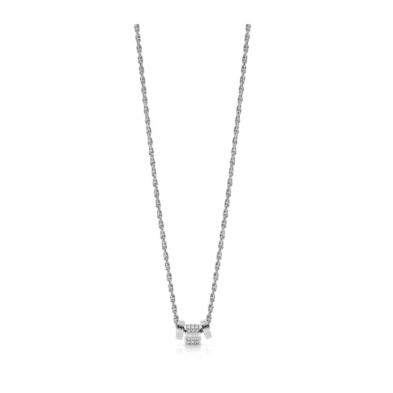 Collier Guess Love Knot métal argenté UBN78038