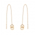 BOUCLES D'OREILLES CHAINE PENDANTES CARADOR OR 375/000