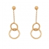 BOUCLES D'OREILLES PENDANTES CARADOR OR 375/000