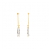 BOUCLES D'OREILLES PENDANTES CARADOR PENDANTES OXYDE DE ZIRCONIUM OR 375/000