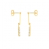 BOUCLES D'OREILLES PENDANTES CARADOR PENDANTES OXYDE DE ZIRCONIUM OR 375/000