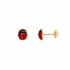 BOUCLES D'OREILLES COCCINELLE CLOU CARADOR OR 375/000