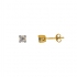 Boucles d'oreilles Carador Solitaire Diamant 0,40 cts et Or jaune 375/000