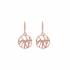 Boucles d'oreilles Les Georgettes dormeuses Perroquet finition or rose 70318944100000