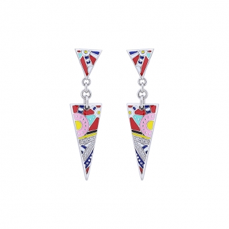 Boucles d'oreilles Una Storia graphique BO121182