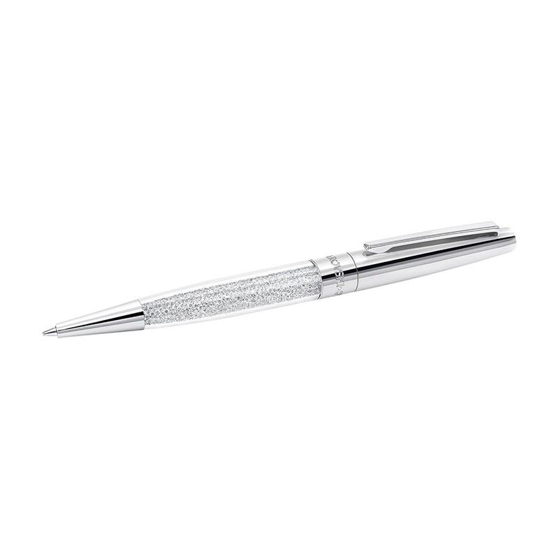 Stylo à bille Swarovski Crystalline Stardust métal chromé 5296358