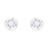 Boucles d'oreilles Swarovski Attract Pearl métal rhodié 5183618