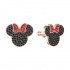 Boucles d'oreilles Swarovski Mickey et Minnie, métal plaqué or rose 5446390