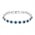 Bracelet femme Swarovski Angelic métal rhodié cristaux bleus 5480484