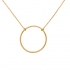 Collier Femme cercle minimaliste en or 750/000