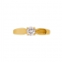 Bague Solitaire Or jaune 375/000 et diamant 0,4 cts