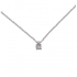 Collier Femme Carador solitaire diamant 0,03 cts en or blanc 750/000 