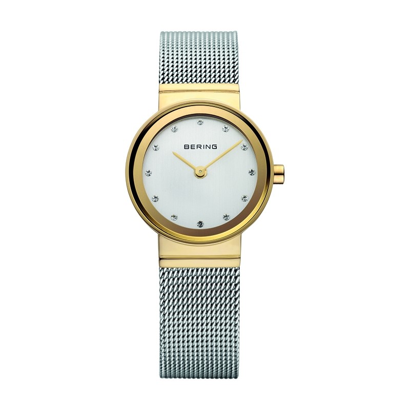 Montre Femme BERING Classic acier argenté et doré 10122-001