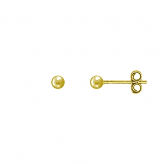 Boucles d'oreilles Carador boule 3 mm en or jaune 750/000