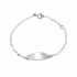 Bracelet/Gourmette Carador or blanc 375/000 enfant