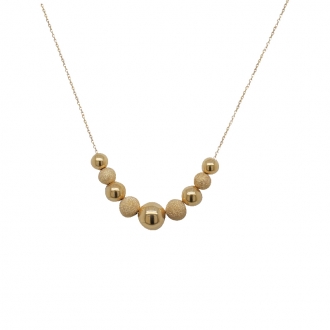 Collier Carador en Or Jaune 375/000 motifs boules