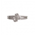 Bague Carador double rangs en or blanc 750/000 et diamants 0,11 cts