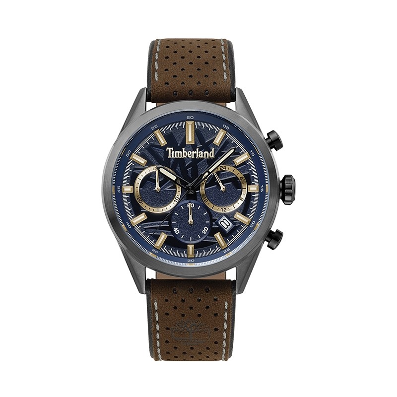 Montre Homme Timberland Randolph Chrono Cuir et Acier 15476JSU/03