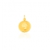 Pendentif Carador vierge or jaune 375/000 