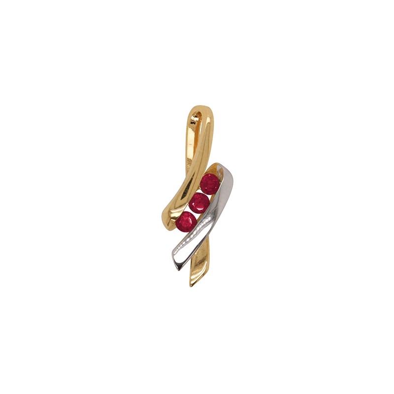 Pendentif Femme Carador en Or Jaune 750/000 Rubis