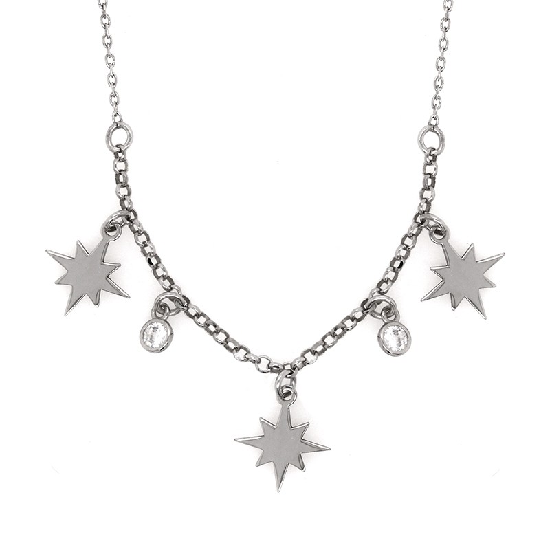 Collier Constellation Silver Pop en argent 925/000 et oxydes de zirconium