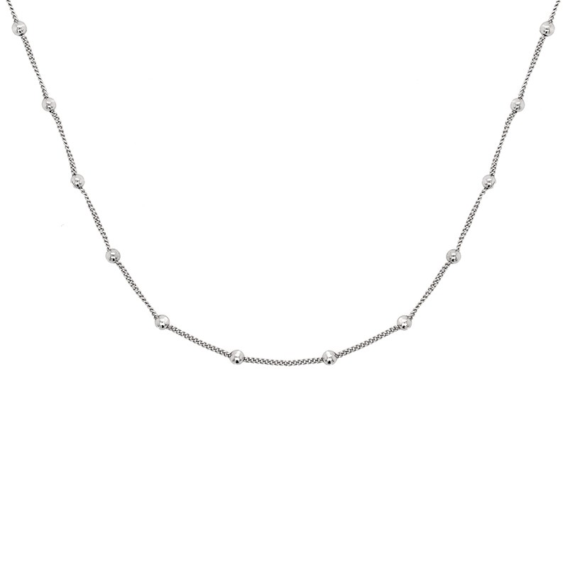 Collier Silver Pop maille fantaisie en argent 925/000