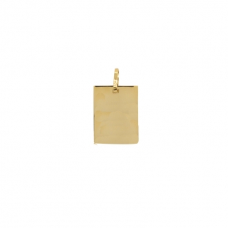 Pendentif plaque Carador Or jaune 750/000