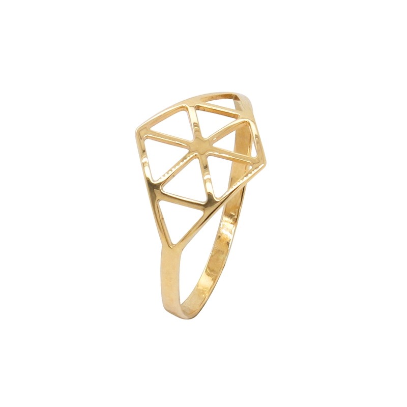 Bague Carador Femme Or Jaune 375/000 formes géométriques