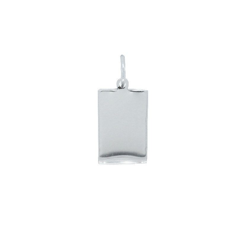 Pendentif plaque rectangle en argent 925/000 CARADOR