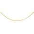 Chaine Carador maille gourmette diamantée en or jaune 375/000, longueur 50 cm