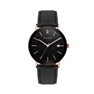 Montre Homme Pierre Lannier cuir noir 251D033