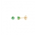 Boucles d'oreilles clous Carador or jaune 375/000 et pierre fines