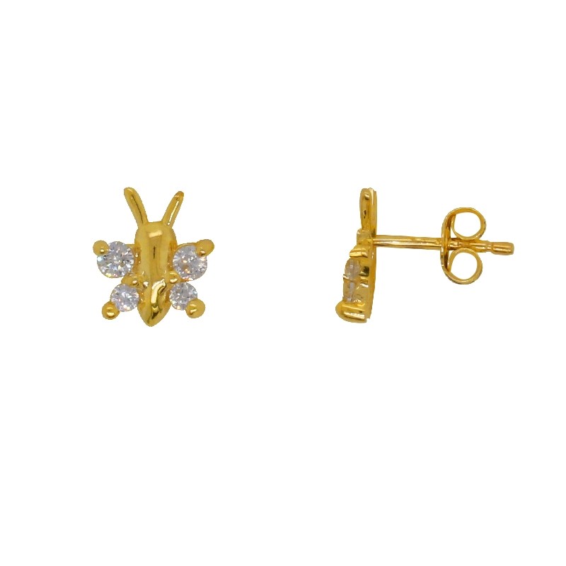 Boucles d'oreilles CARADOR or 375/000 PAPILLON