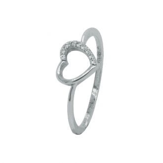 Bague CARADOR en argent 925/000 et oxydes de zirconium