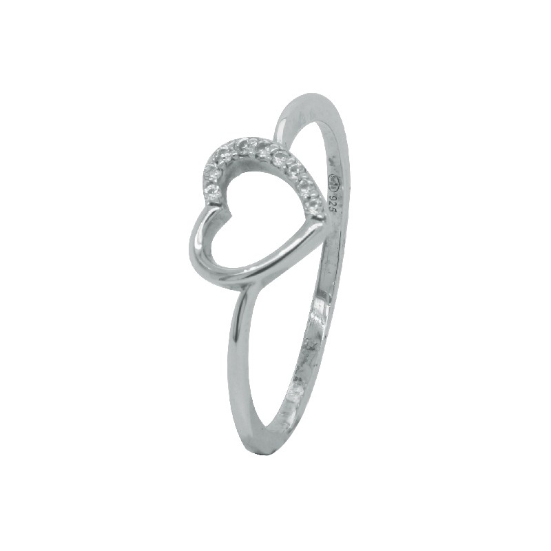 Bague CARADOR en argent 925/000 et oxydes de zirconium