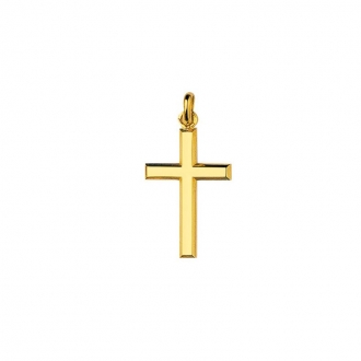 Pendentif Religieux Carador croix en or jaune 750/000