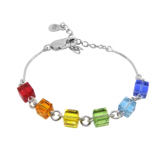 Bracelet Cube Indicolite-Paris BR-CUBE-MULTI