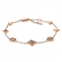 Bracelet souple en acier doré rose FOSSIL JF03192791