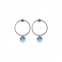 Boucles d'oreilles Alice Indicolite cristal bleu BO-ALICE-202