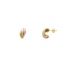 Boucles d'oreilles trois or 750/000 CARADOR