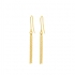 Boucles d'oreilles triple pendantes  en or jaune 750/000 CARADOR